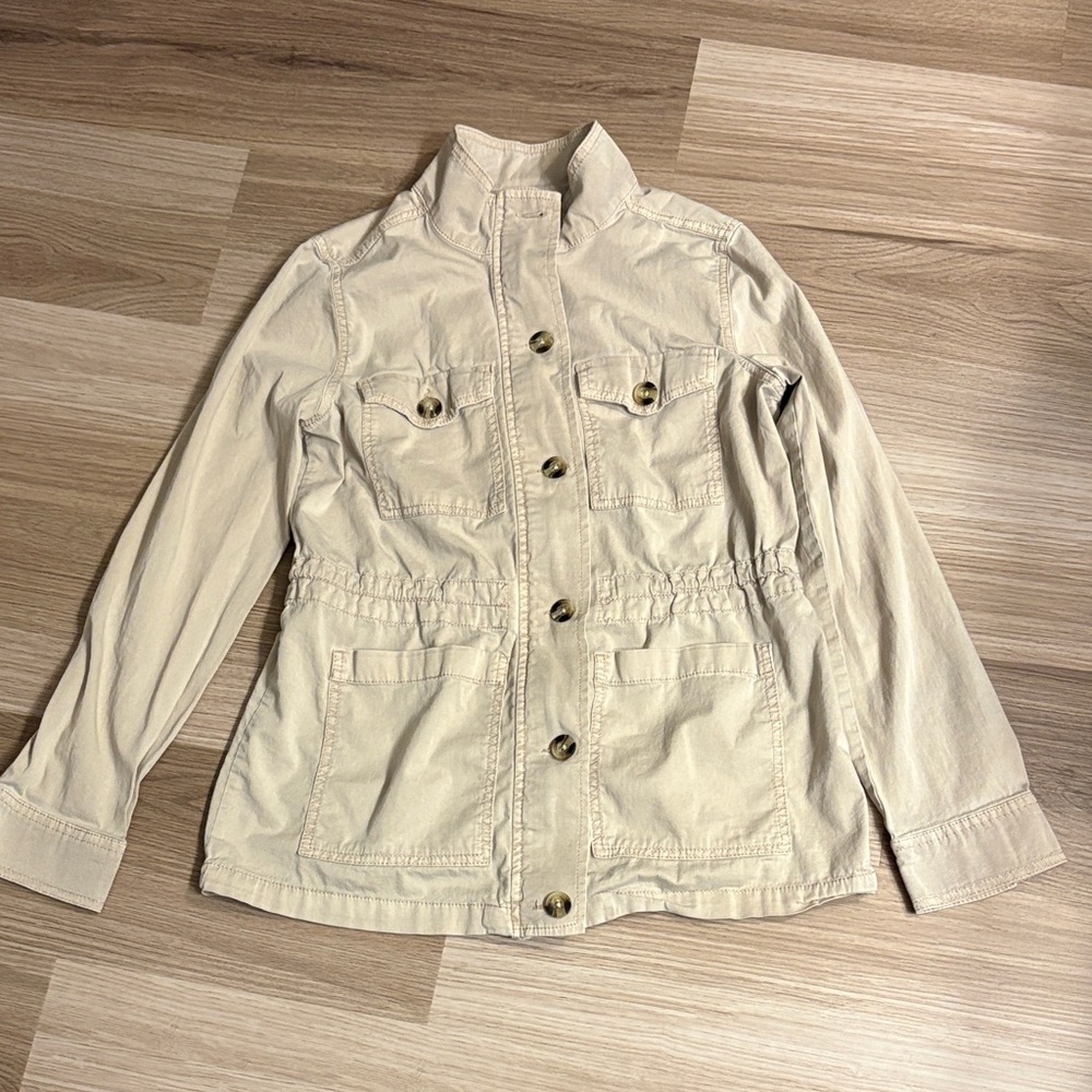 Sonoma Light Tan Cotton Jacket Small